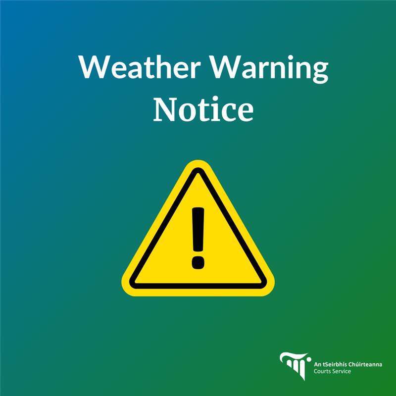 Weather Warning Notice Weather Warning Notice